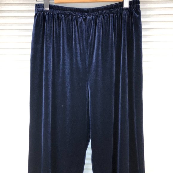 Vintage R & M Richards Petite High Waist Velvet Pants Quiet Luxury Comfy - Picture 11 of 16